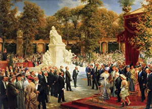Staatliche Museen Prints: The Unveiling of the Memorial to Richard Wagner in Berlin on October 1, 1903, 1908