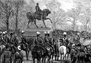 Foley John Henry Prints: Unveiling the statue of Lord Gough in the Phoenix Park, Dublin, 1880. Creator: Unknown
