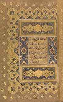 Shah Collection: Unwan, Folio from the Shah Jahan Album, recto and verso: ca. 1630-40