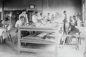 Tuskegee Alabama United States Prints: Upholstery class, Tuskegee, between c1910 and c1915. Creator: Bain News Service