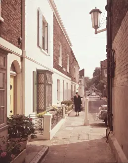 Rowhouse Prints: Upper Cheyne Street, Chelsea, London, c1955. Creator: Arthur Charles Kirby Ware