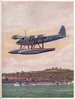 Seaplane Prints: The upper component of the Short-Mayo Composite Aircraft Mercury, c1929 (c1937)