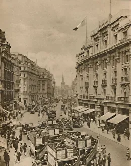 Upper Part off Regent Street, The Paradise of Londons Shoppers, c1935. Creator: Unknown