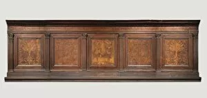 Attributed To Gallery: Upper Paneling from a Sacristy Armoire, c. 1460-1475. Creator: Giuliano da Maiano (Italian