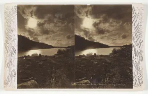 Upper Saranac Lake - Bartlett's Landing Moonlight, late 19th century Upper Saranac Lake - Bartlett's Landing Moonlight, late 19th century
