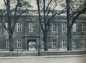 Hussey Prints: Upper School, Looking Through Into School Yard, 1926
