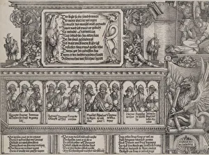 Holy Roman Emperor Gallery: The Upper Section of the Left Portal, with the Inscription on a Lion Skin