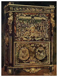 Foley Prints: Upright secretaire, 1911-1912. Artist: Edwin Foley