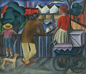 Avant Garde Prints: Urban scene, 1924. Creator: Gejza Schiller
