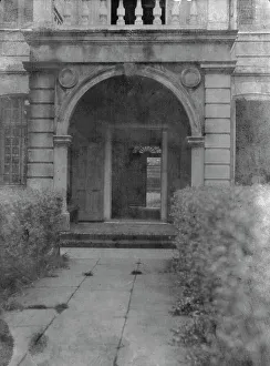 Convent Prints: Ursuline Convent entrance, New Orleans, between 1920 and 1926. Creator: Arnold Genthe