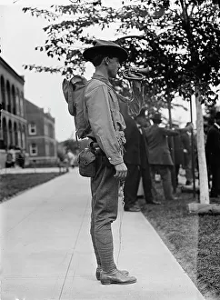 Puttee Prints: U.S. Army Inspection, 1910. Creator: Harris & Ewing