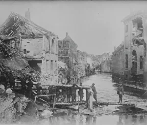 Engineers Prints: U.S. engineers, Audenarde, 10 Nov 1918. Creator: Bain News Service