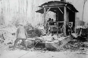 Engineers Prints: U.S. foresters in France, 1917 or 1918. Creator: Bain News Service