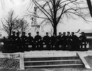 Naval Academy Prints: U.S. Naval Academy, Annapolis, 1901. Creator: Frances Benjamin Johnston