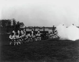 Naval Academy Prints: U.S. Naval Academy, Annapolis: artillery drill