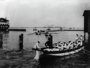 Naval Academy Prints: U.S. Naval Academy, Annapolis: cutter drill