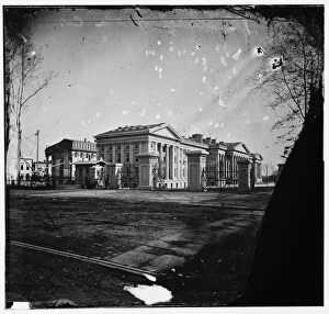 U.S. Treasury. Washington, D.C. showing old Riggs Hotel, 15th & G. N.W., ca. 1860. Creator: Unknown