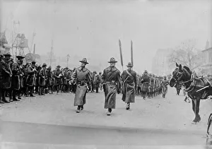 Expeditionary Force Prints: U.S. troops at landing port, France, 3 Nov 1917. Creator: Bain News Service