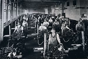 Casting Gallery: The U.S.A. Government Printing Office also operates 126 Casting Machines, 1916