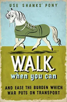 Conservation Prints: Use Shanks Pony. Walk when you can and ease the burden