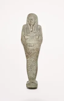 Mummy Prints: Ushabti (Funerary Figurine) of Horudja, Egypt, Late Period, Dynasty 30 (380-343 BCE)