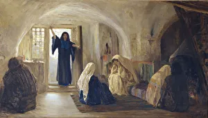 Polenov Prints: Ushered in a tearful joy, 1899-1905. Artist: Polenov, Vasili Dmitrievich (1844-1927)
