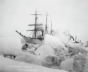 Nome Alaska United States Prints: U.S.R.C. Bear and S.S. Corwin - Roadstead
