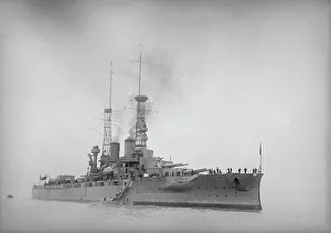 Dreadnought Prints: U.S.S. Arkansas, 1914. Creator: Harris & Ewing