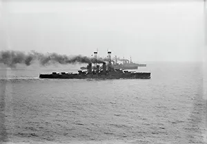 George Harris Prints: U.S.S. Delaware with U.S.S. Kansas And Arkansas