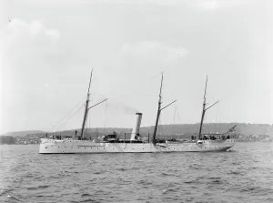 Gunboat Prints: U.S.S. Dolphin, between 1885 and 1901. Creator: Unknown