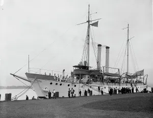 Gunboat Prints: U.S.S. Dubuque, between 1900 and 1905. Creator: Unknown