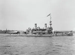 U.S.S. Indiana, between 1895 and 1901. Creator: Unknown