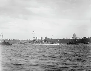 Dewey George Prints: U.S.S. Indiana, Dewey Naval Parade, 1899. Creator: Unknown