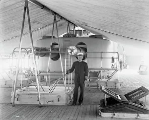 Rear Admiral Prints: U.S.S. Iowa, Capt. Evans, 1898. Creator: William H. Jackson