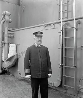 Rear Admiral Prints: U.S.S. Iowa, Capt. Terry, 1898. Creator: William H. Jackson