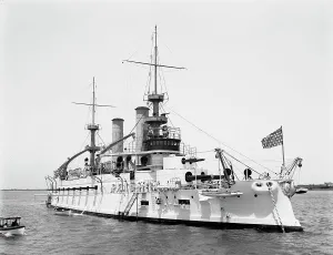 Hart Edward H Prints: U.S.S. Kentucky, 1900 or 1901. Creator: Edward H Hart