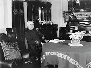 U.S.S. Kentucky, Capt. Chester in his cabin, 1900 or 1901. Creator: Unknown
