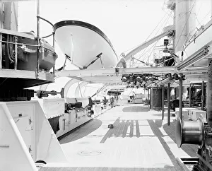 U.S.S. Kentucky, superstructure deck, 1900 or 1901. Creator: Unknown