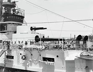 Us Marines Prints: U.S.S. Kentucky, after turrets, 1900 or 1901. Creator: Unknown
