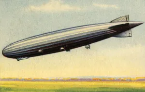 Count Ferdinand Von Prints: USS Los Angeles airship, 1920s, (1932). Creator: Unknown