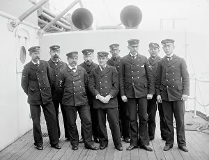 Petty Officer Prints: U.S.S. Maine, chief petty officers, 1896. Creator: Unknown