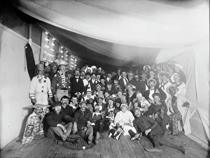 Masked Ball Prints: U.S.S. Maine, a fancy dress ball, 1896. Creator: Unknown