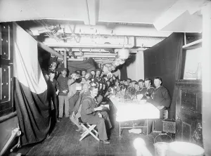 Hart Edward H Prints: U.S.S. Maine sailors mess, 1896. Creator: Edward H Hart