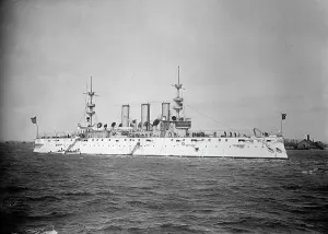 William Cramp And Sons Prints: U.S.S. New York, between 1893 and 1901. Creator: William H. Jackson
