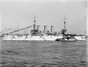 William Cramp And Sons Prints: U.S.S. New York, between 1893 and 1901. Creator: William H. Jackson