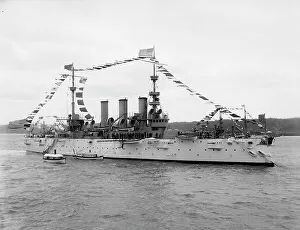 William Cramp And Sons Prints: U.S.S. New York, 1899 Apr 27. Creator: William H. Jackson