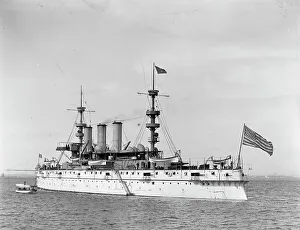 Crows Nest Prints: U.S.S. New York, c1900. Creator: William H. Jackson