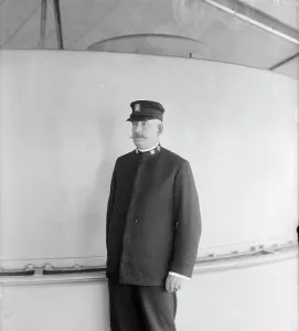 William Cramp And Sons Prints: U.S.S. New York, Chaplain Royce, between 1893 and 1901. Creator: William H. Jackson