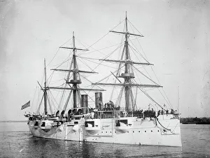 Hart Edward H Prints: U.S.S. Newark, between 1891 and 1901. Creator: Edward H Hart