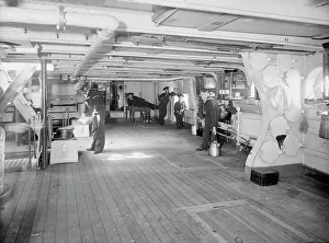 William Cramp And Sons Prints: U.S.S. Newark, berth deck, between 1891 and 1901. Creator: William H. Jackson